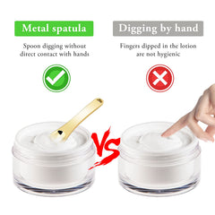 Cucharita WLLHYF rose gold para aplicación higiénica de mascarillas