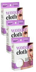 Wonder Cloth lote de tres quita maquillaje con agua de forma suave y eficaz.