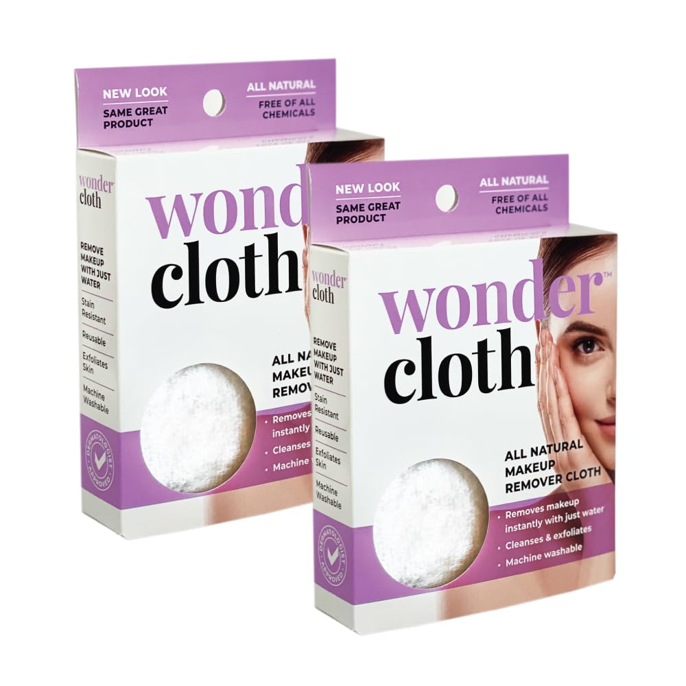 Wonder Cloth: paquete de dos desmaquillante sin químicos para inicio de rutina