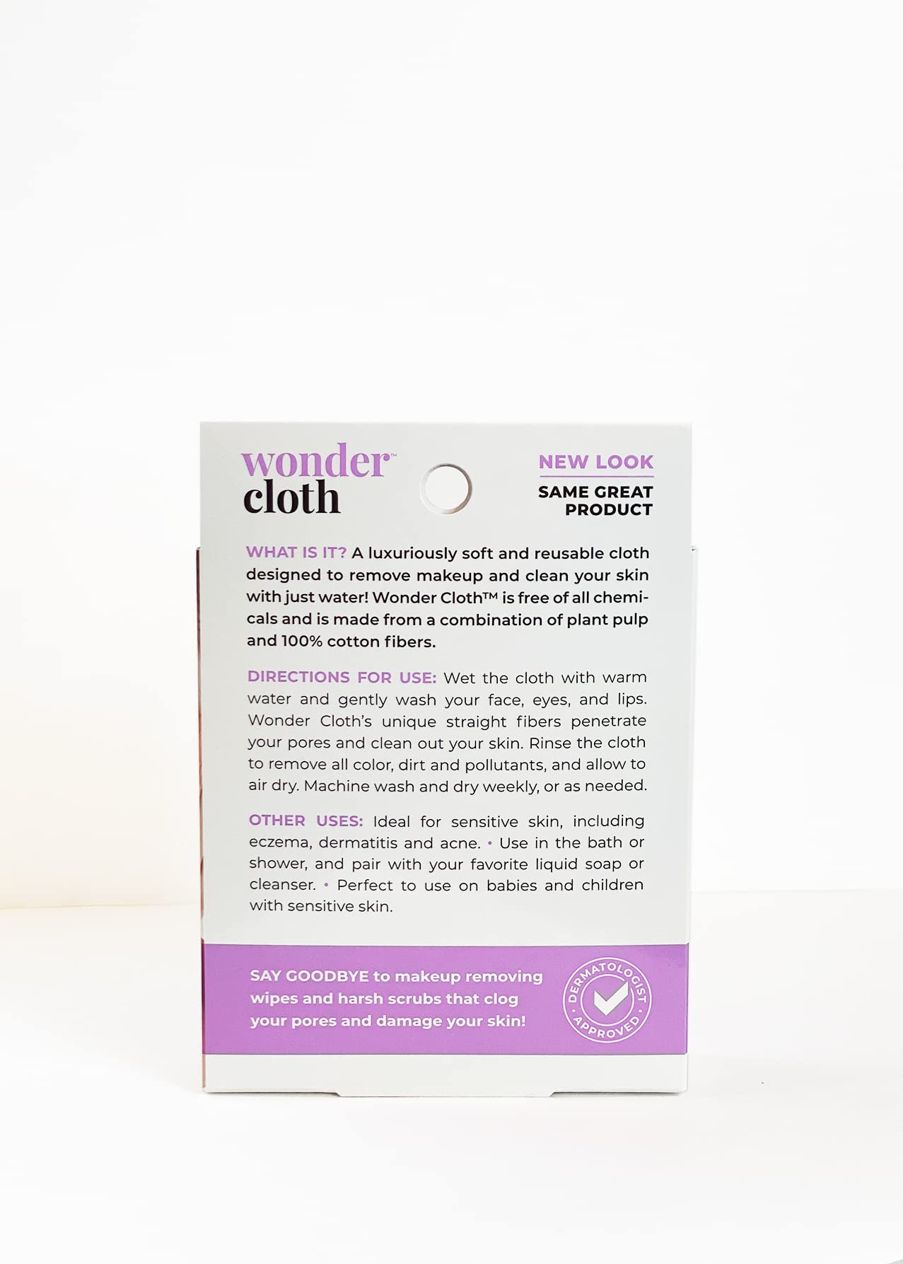 Wonder Cloth, textura suave, exfolia ligeramente para piel limpia