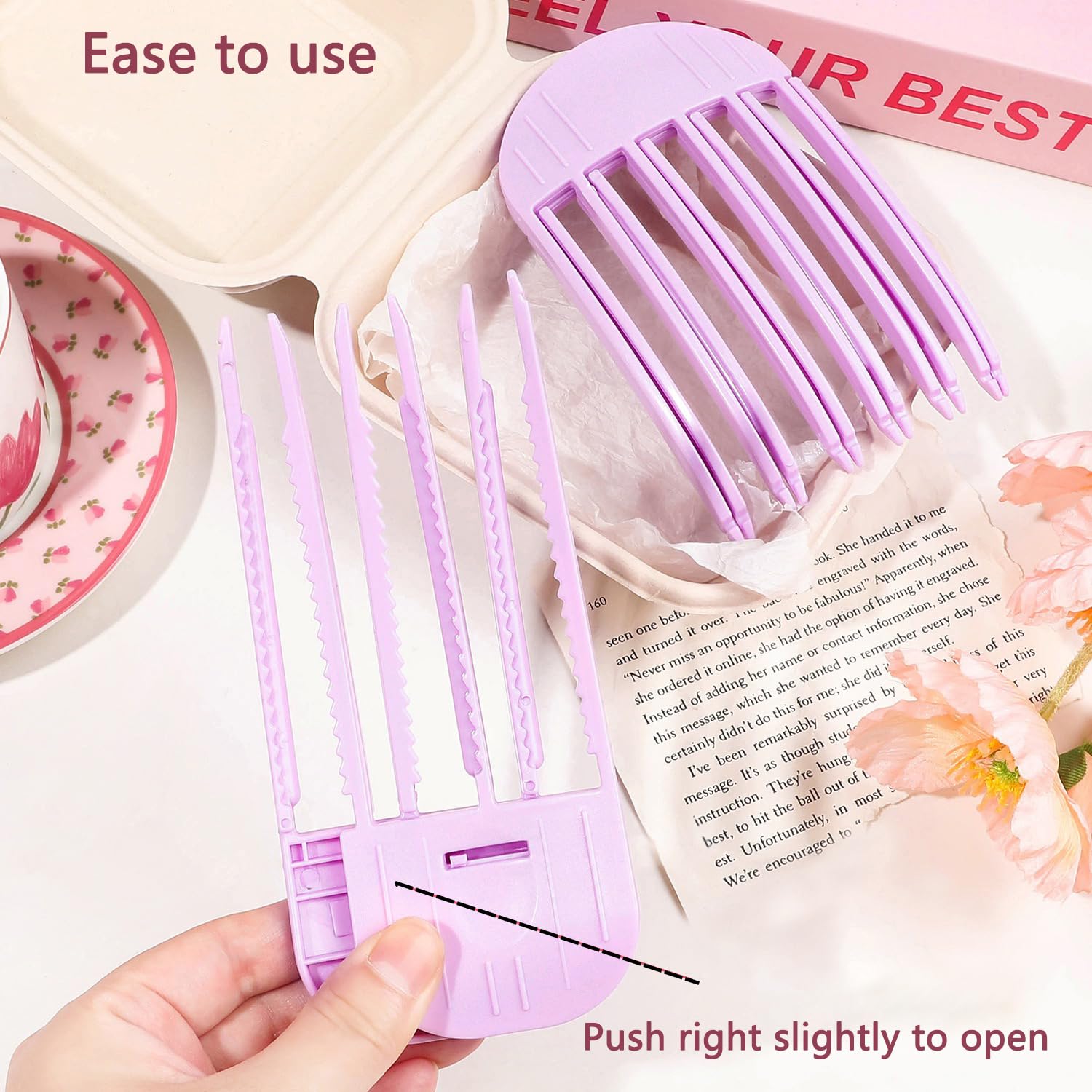 Wonglea Clip Volumen rápido para cabello grueso con sujeción estable