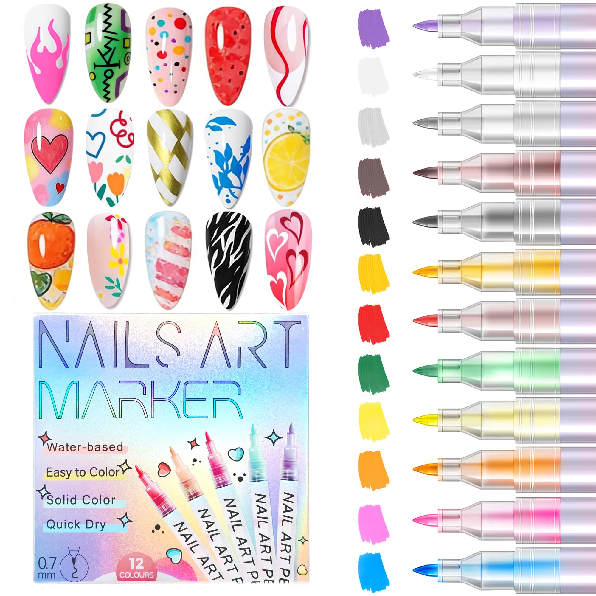 Woobena uñas con diseños navideños para ocasiones festivas.