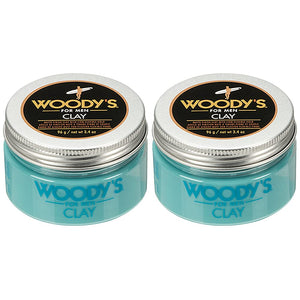 Woody's Hair Clay acabado mate para un look natural y sin brillo