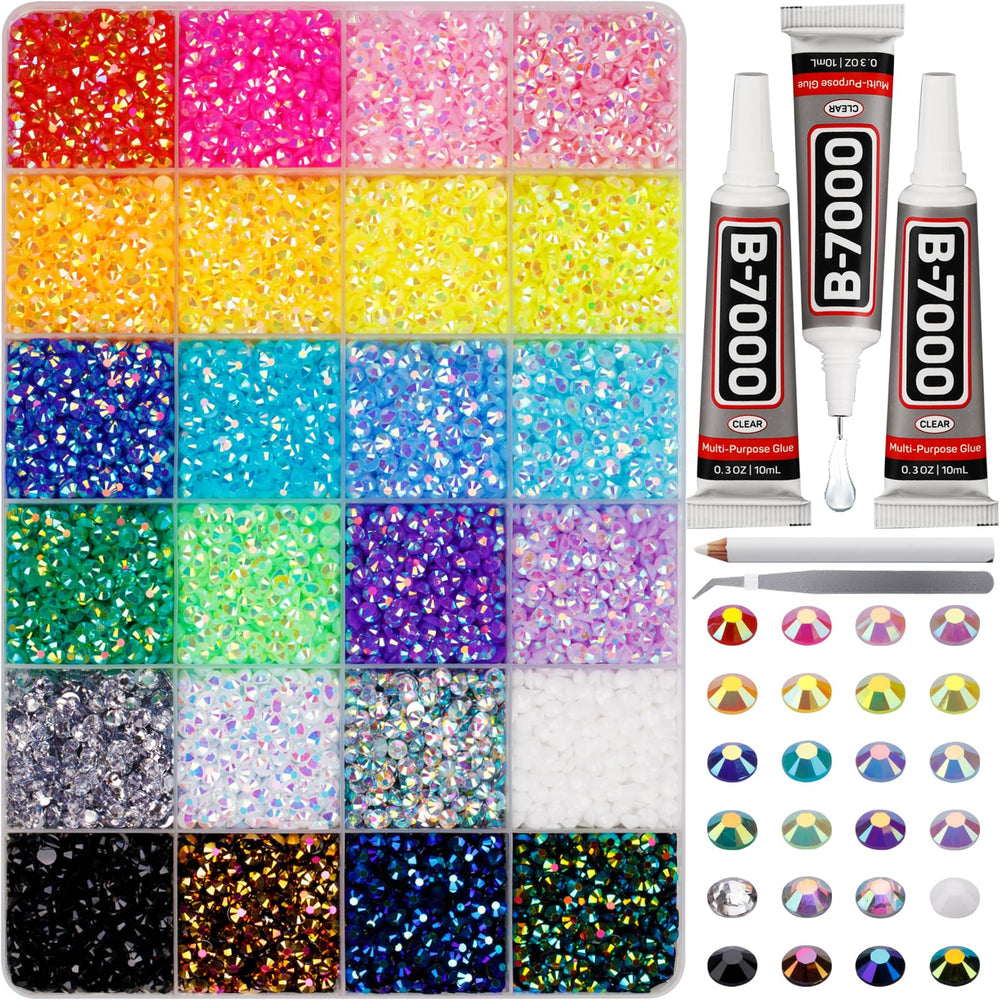 Worthofbest conjunto-strass 17000 piezas para brillos intensos en manualidades.