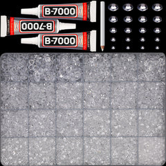 Worthofbest cristales claros base plana, brillo duradero para manualidades.