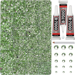 Worthofbest piedras verdes claro, primer plano, brillo para manualidades