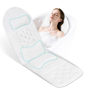 Wouherkexm almohada baño cuerpo completo frente, confort para cuello y espalda