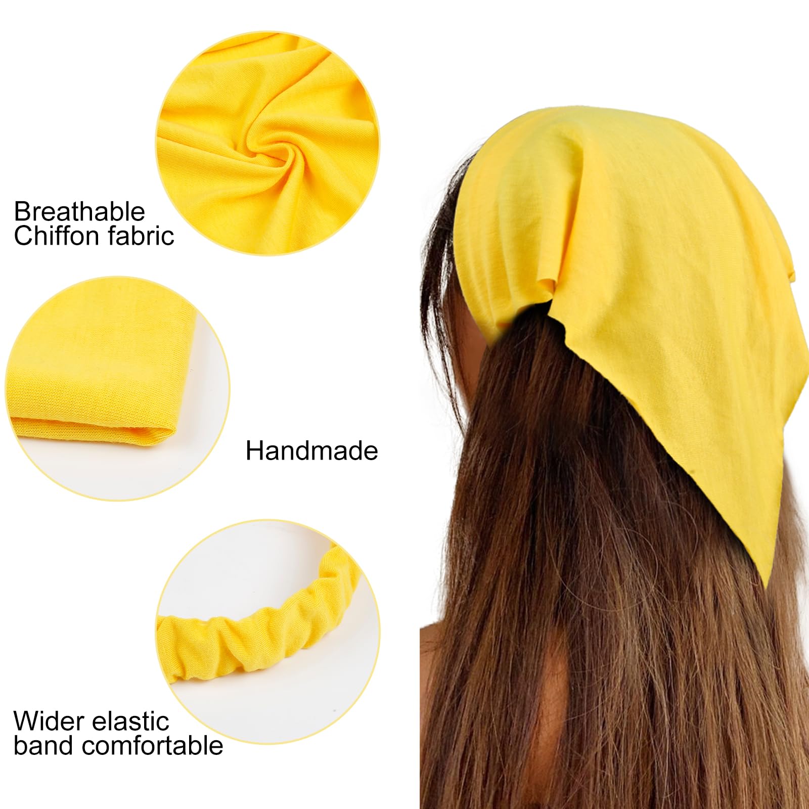 WOVOWOVO pañuelo triangular talla única para todas las cabezas.