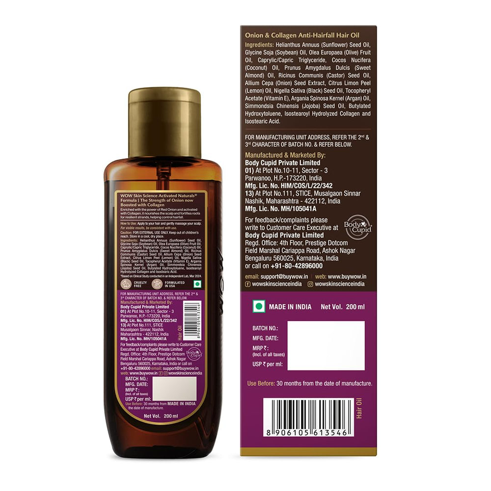 Wow Skin Science acabado natural para cabello suave y manejable.