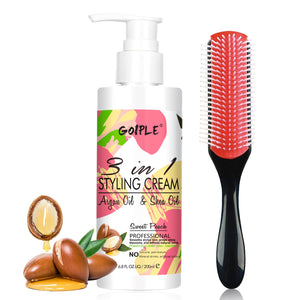 WOZUTUNT crema 3 en 1 para frizz, control rápido del cabello.