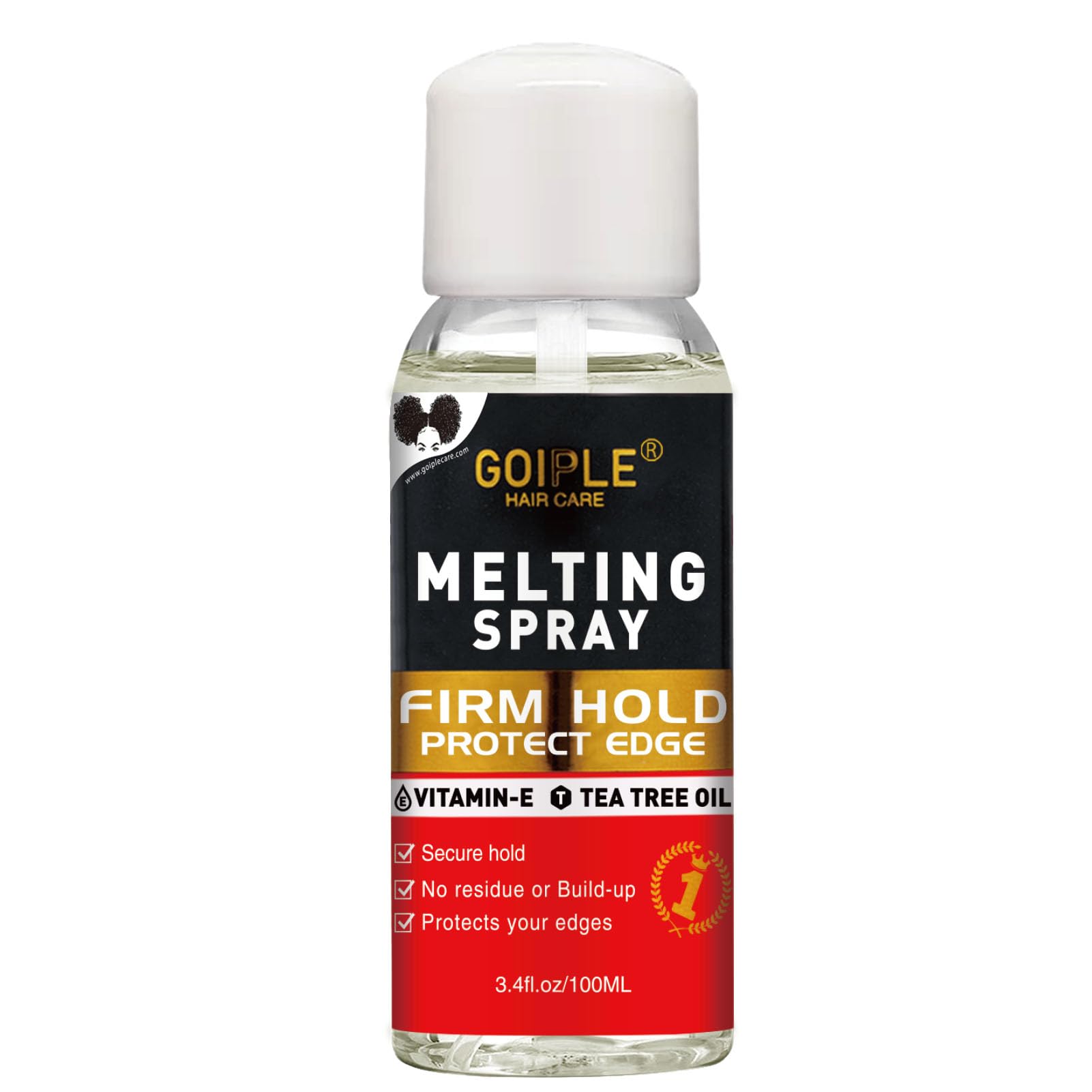 WOZUTUNT lace-melting-spray-aplicacion: fijación suave para ocultar la línea del cabello.