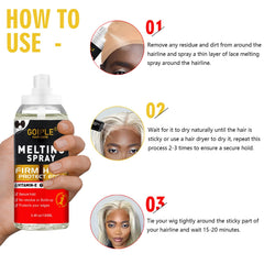 WOZUTUNT proteccion-cabello-cierre cuida la piel y los bordes durante el uso.