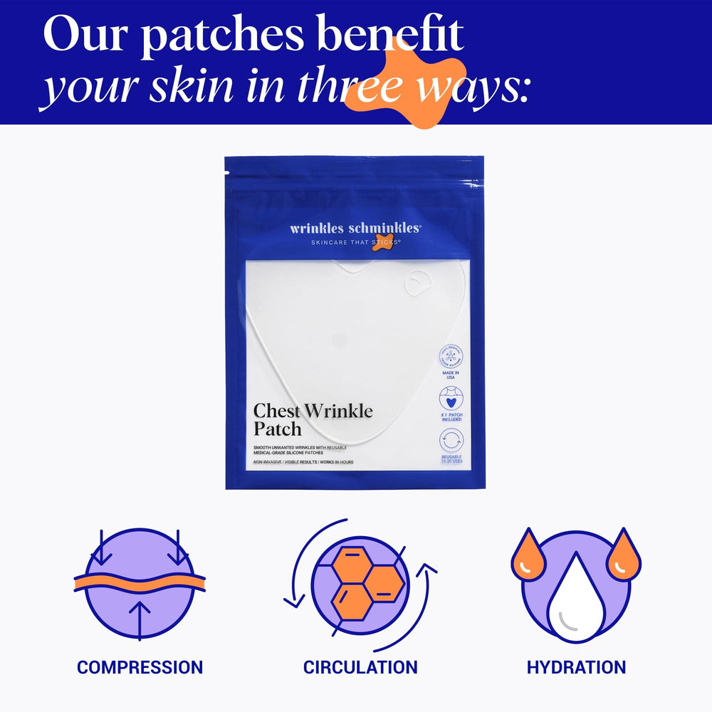 Pack de dos parches Wrinkles Schminkles, reutilizables para el pecho.