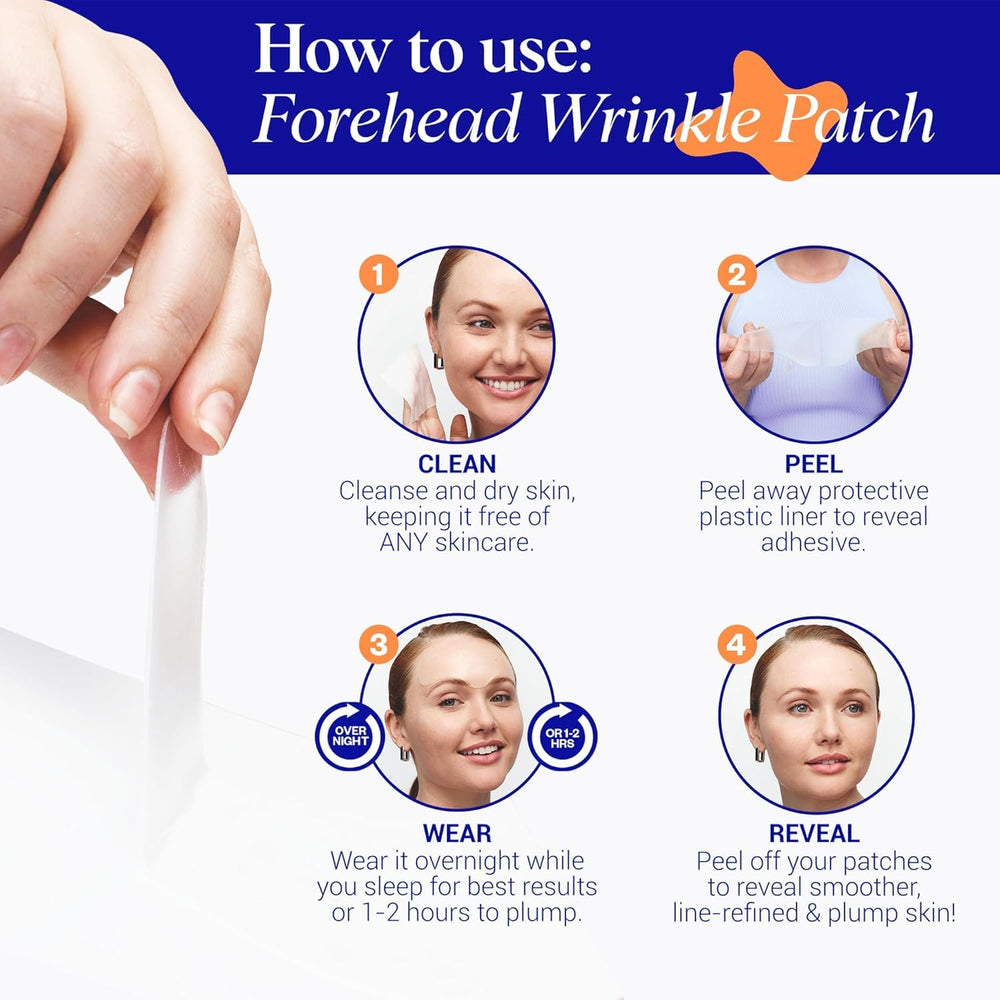 Parche Wrinkles Schminkles de silicona para cuidado diario de la frente.
