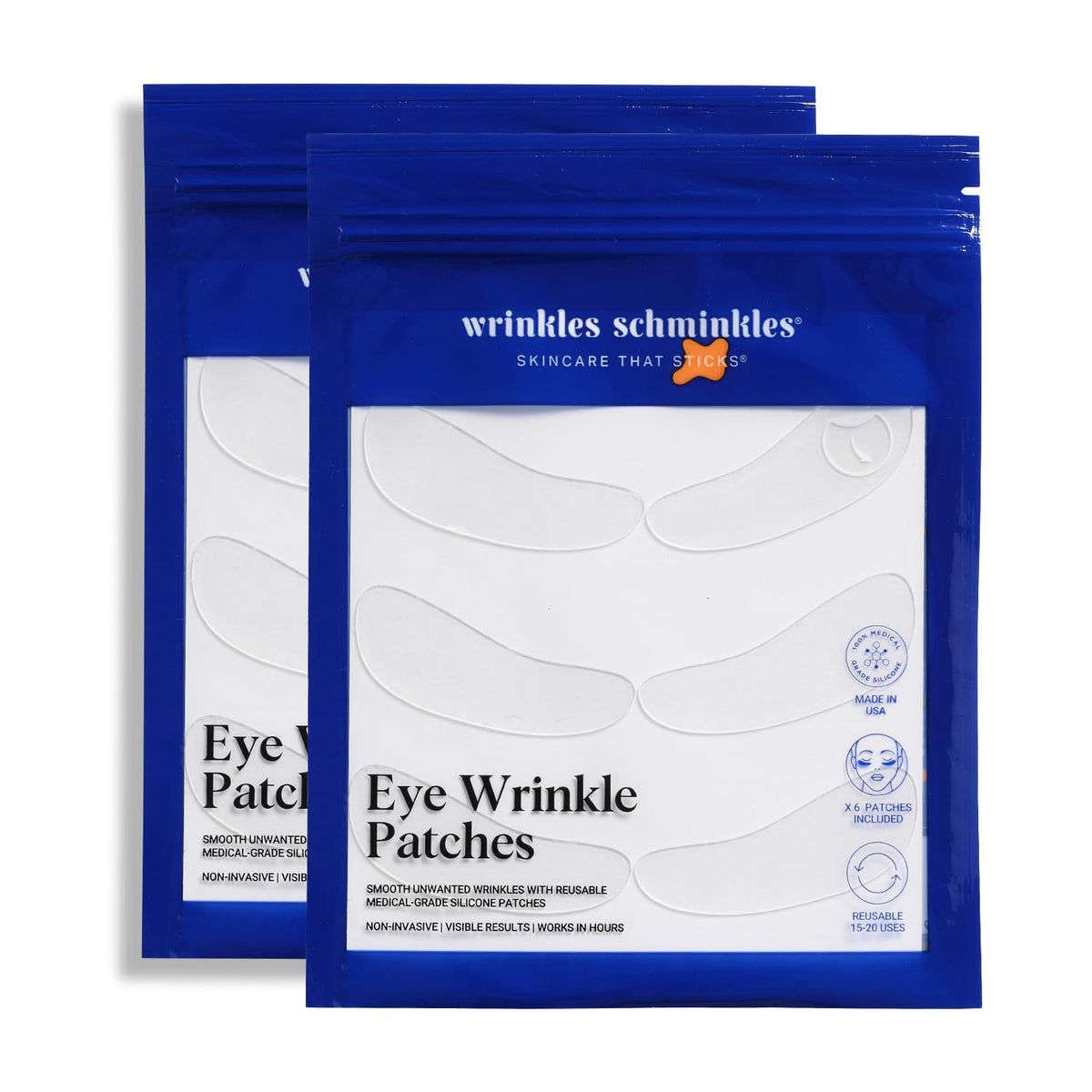 Wrinkles Schminkles parches ojos-arrugas: suavizan líneas finas al dormir