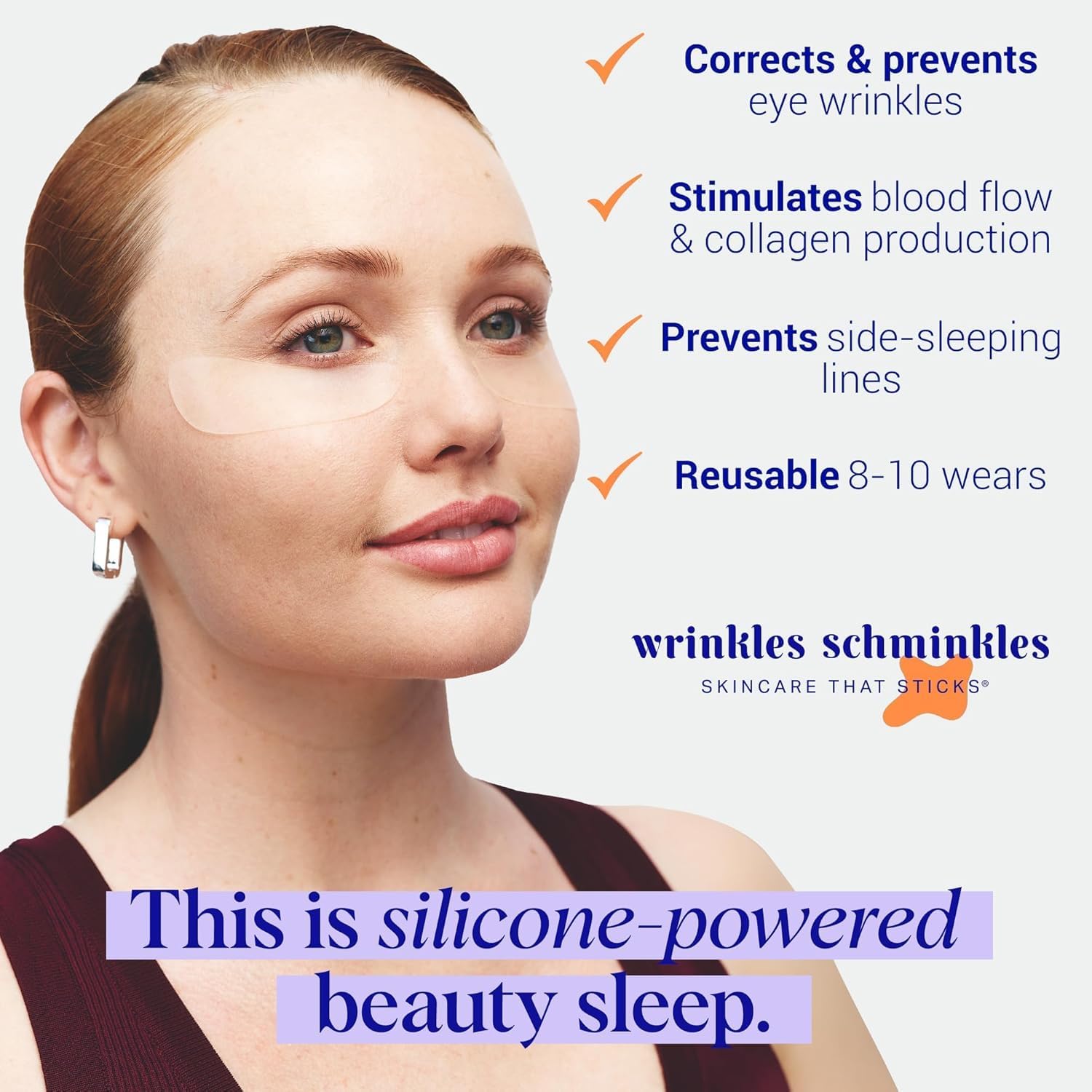 Wrinkles Schminkles parches ojos-diseno comodo: se adaptan a contorno ocular