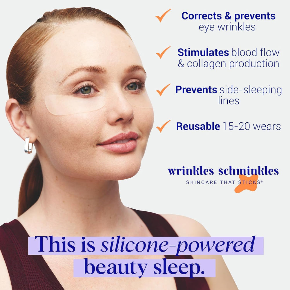 Wrinkles Schminkles parche ojo silicona médica; sensación suave y segura para la piel.