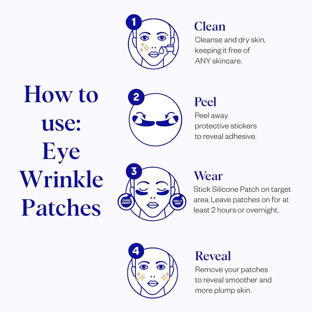 Wrinkles Schminkles parches ojos-silicona medica: material seguro y suave