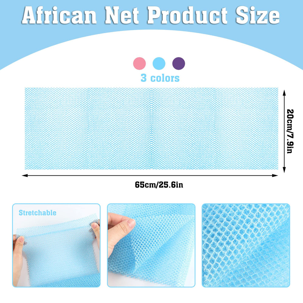 WSICSE esponja de red africana para cuerpo, limpieza suave y eficaz