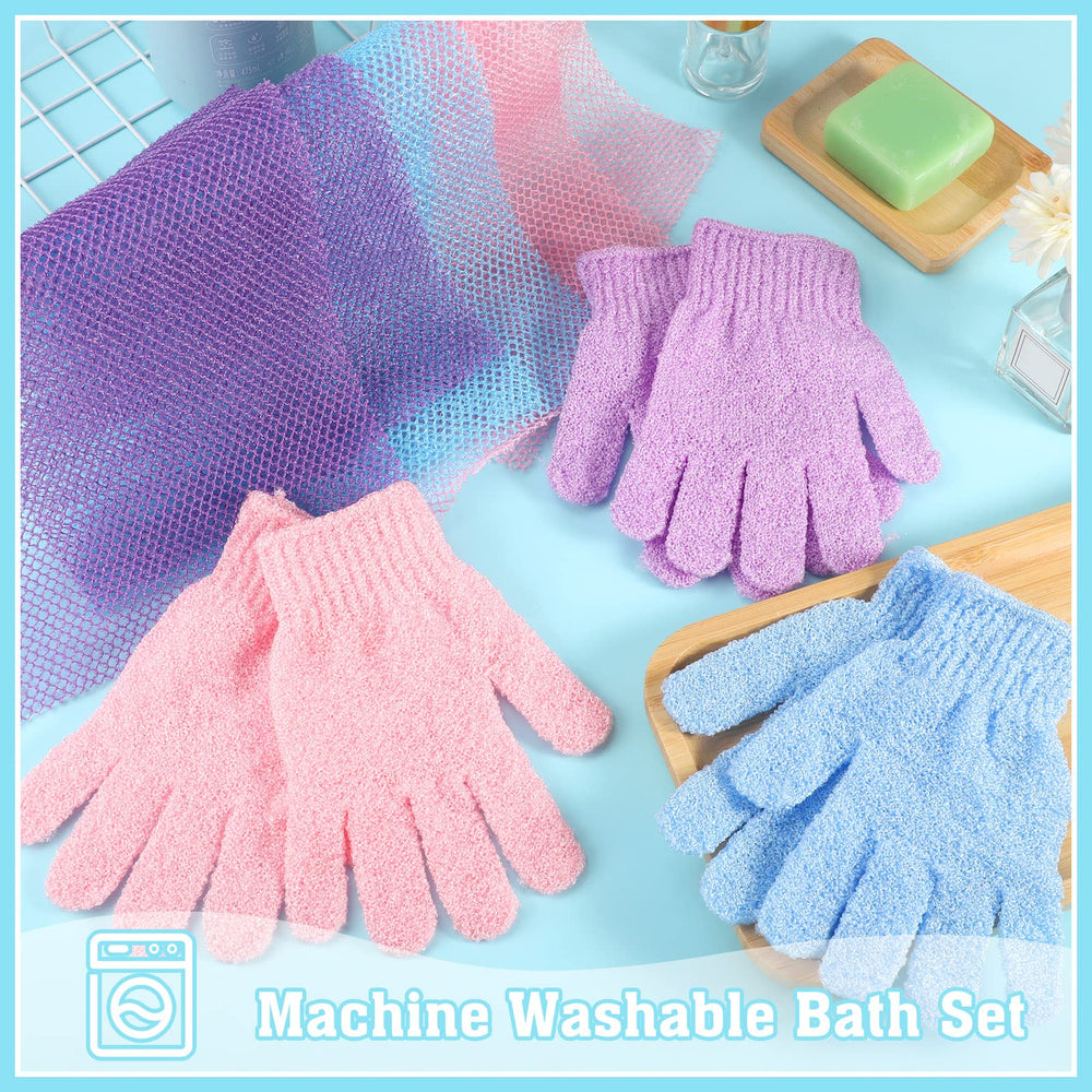 WSICSE guantes exfoliantes en pares para uso diario