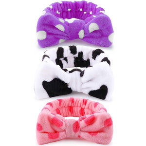 WSYUB banda spa lavando facial rosa, ideal para secar el rostro durante la limpieza diaria