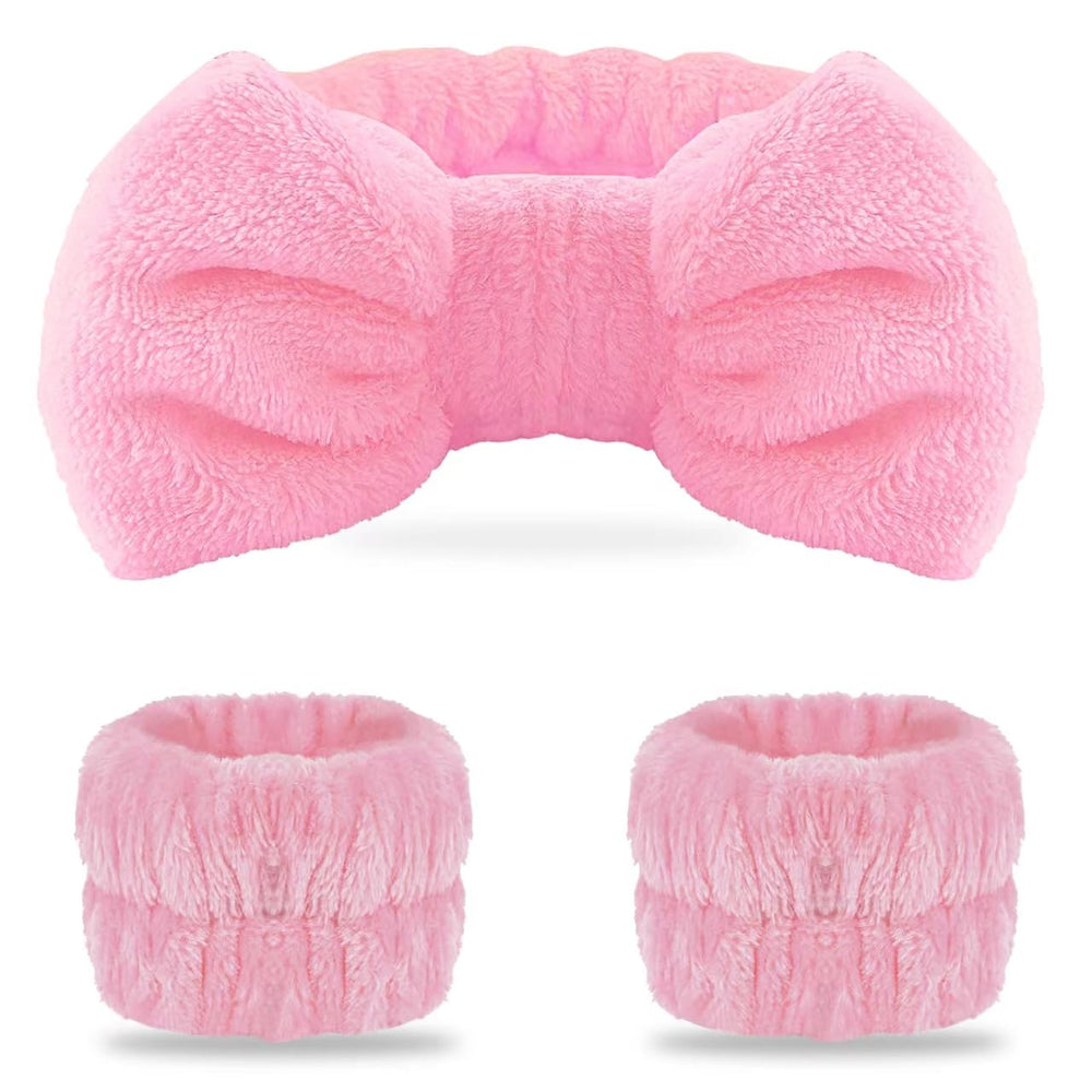 WSYUB diadema spa rosa mantiene el cabello alejado para un lavado facial cómodo