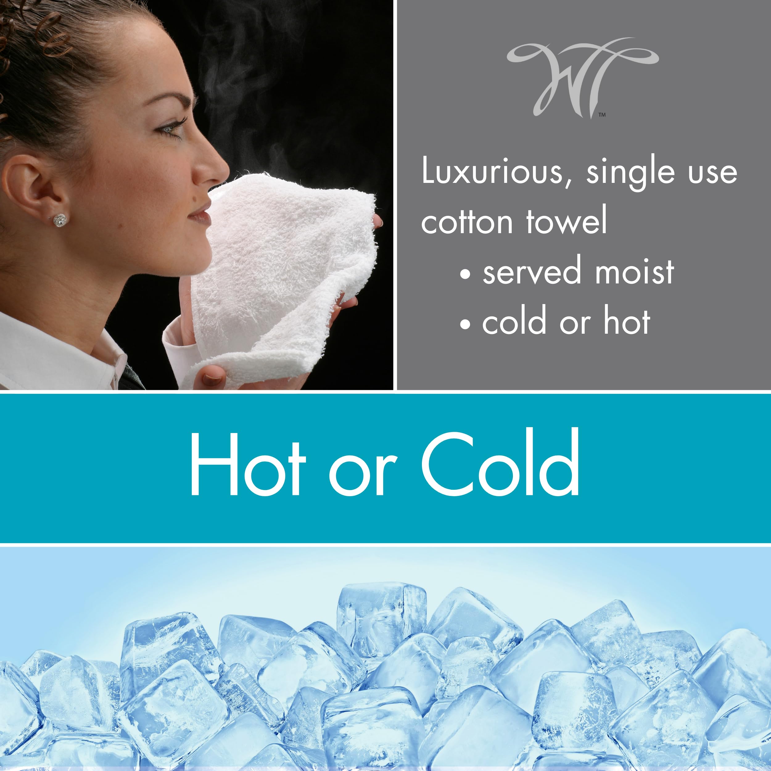 WT White Towel Services: uso en piscina y spa para refrescar.