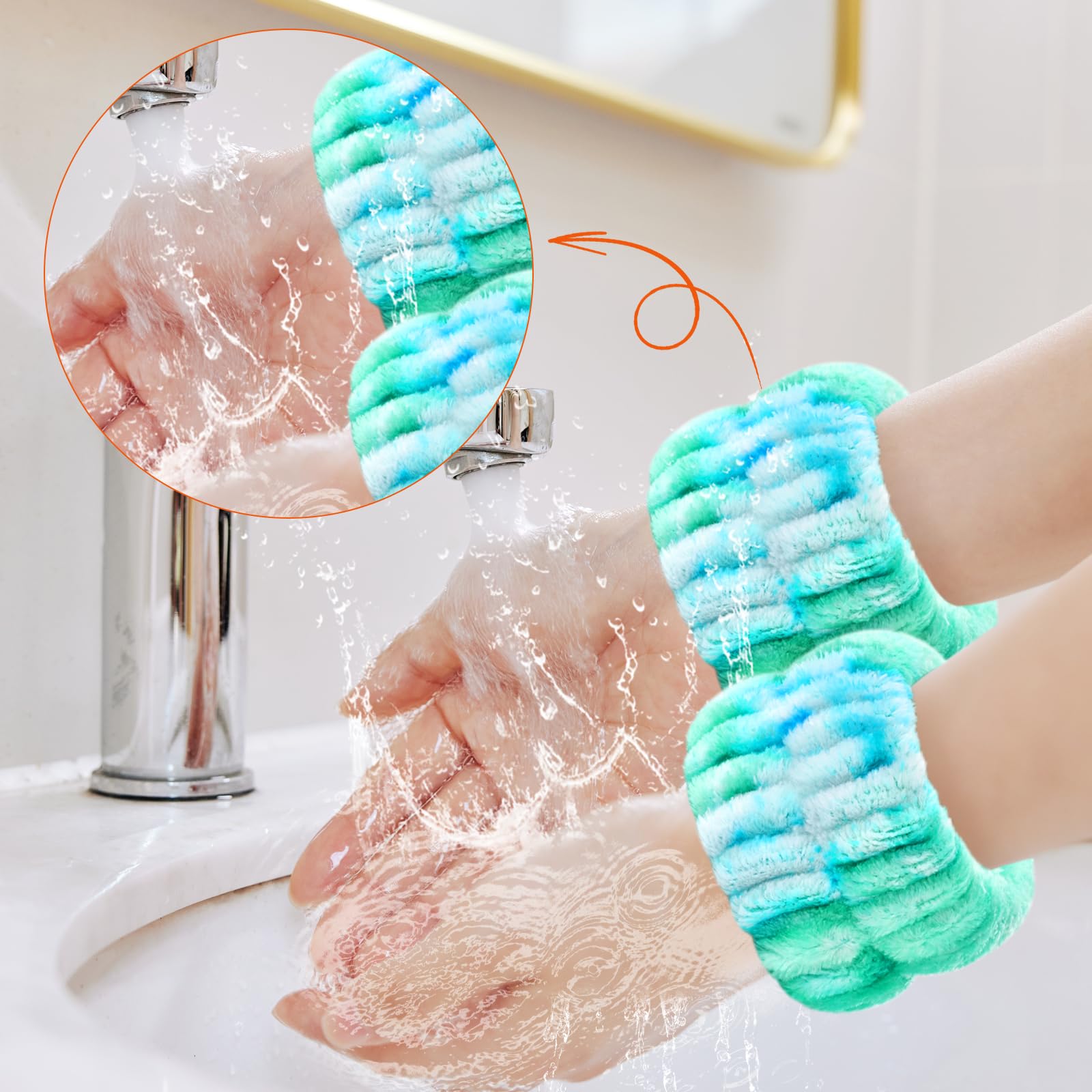 Bandas de lavado Wteehn, perfectas para maquillaje y cuidado de la piel.