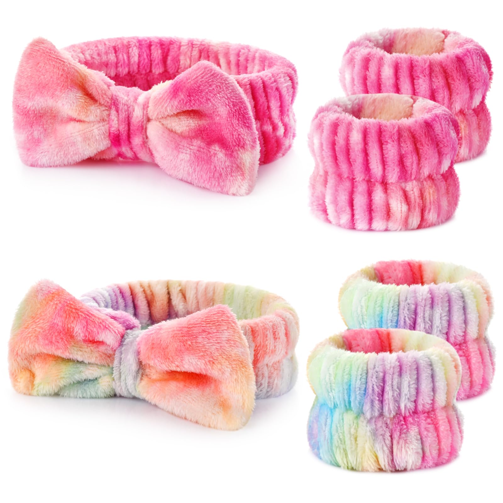 Diadema de spa Wteehn para lavado facial mantiene el cabello fuera de la cara