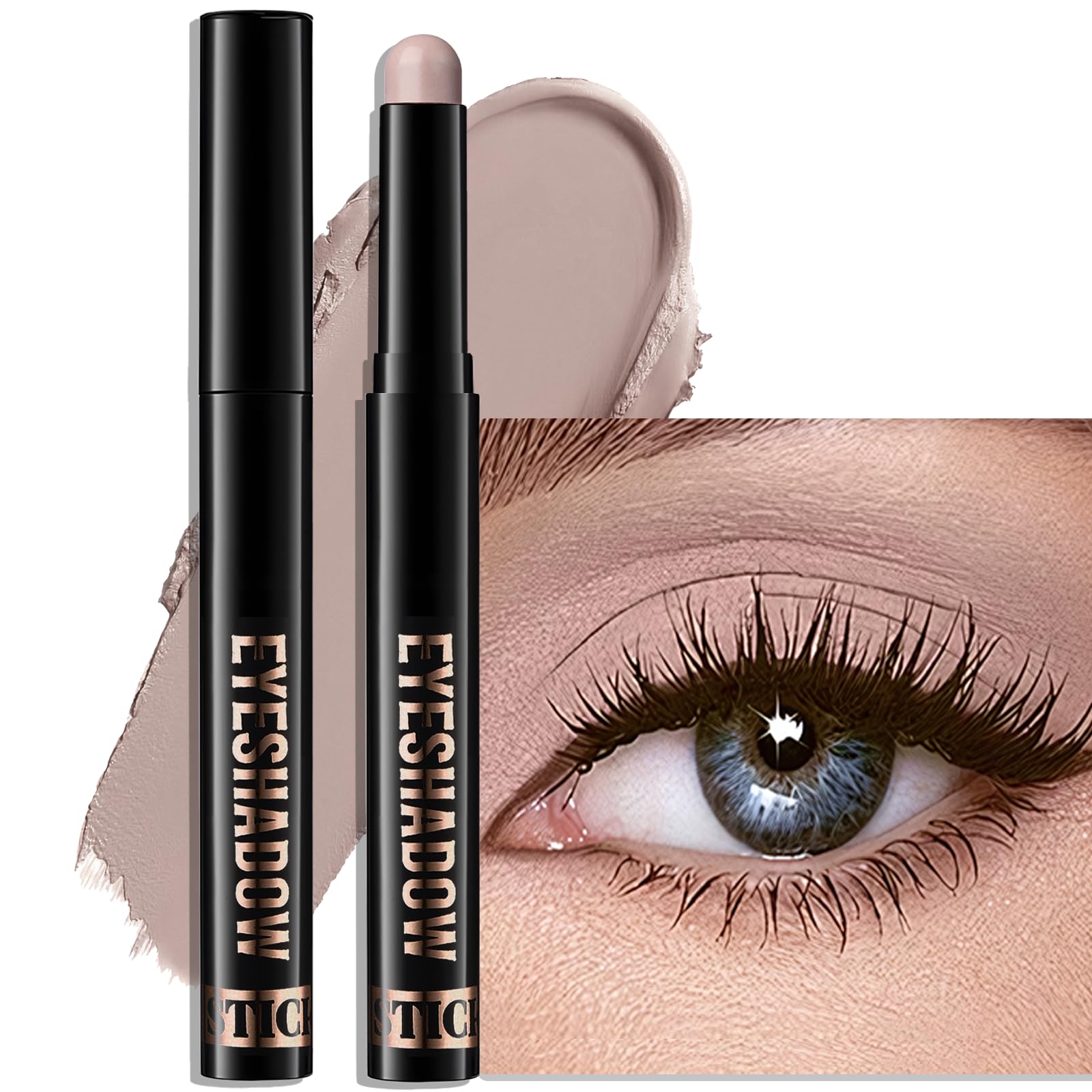 Lápiz de sombras Wugbc tono topo claro mate para aspecto natural