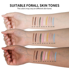 Tonos versátiles de Wugbc para base, sombra o iluminador en looks variados.