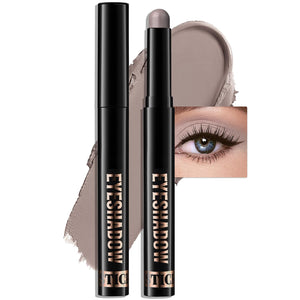 Wugbc stick sombra ojos mate gris crema, acabado suave para uso diario.