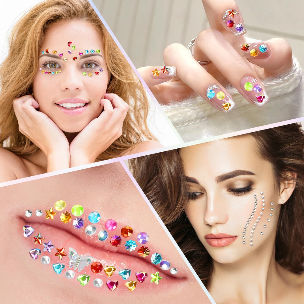 Accesorios de fiesta Wuinoid con cristales facetados para estilo diario.