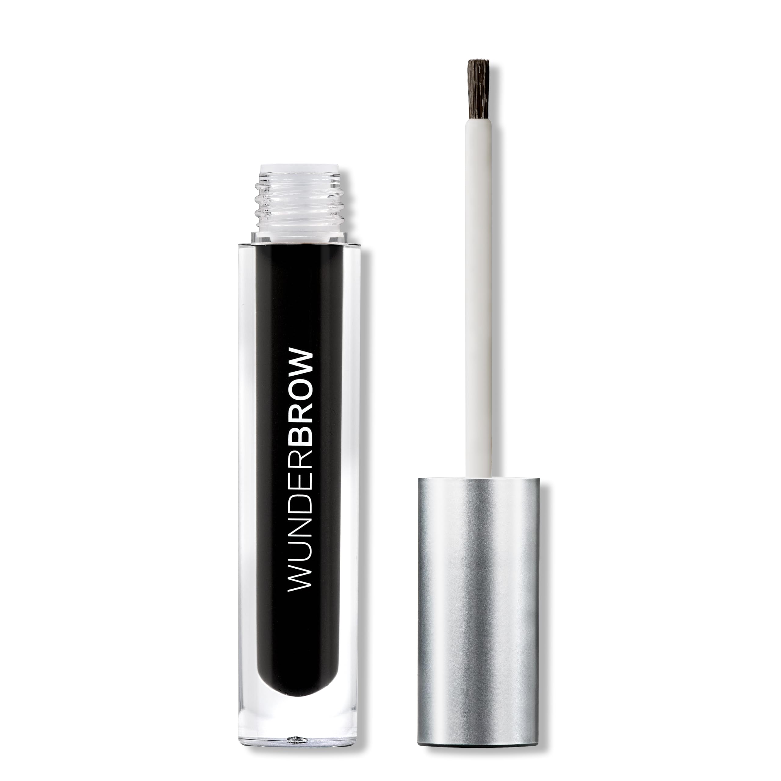 WUNDERBROW gel para cejas negro-azabache, aplicación precisa y color duradero.