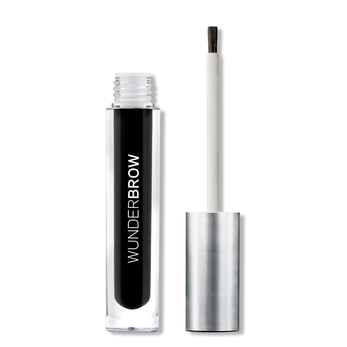 WUNDERBROW gel para cejas negro-azabache, aplicación precisa y color duradero.