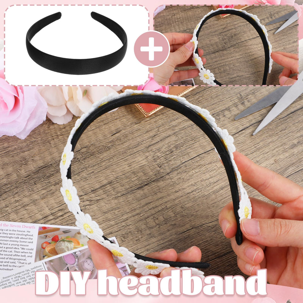 WY LIGHTING LEVEL diadema satin negro, ideal para Halloween y eventos