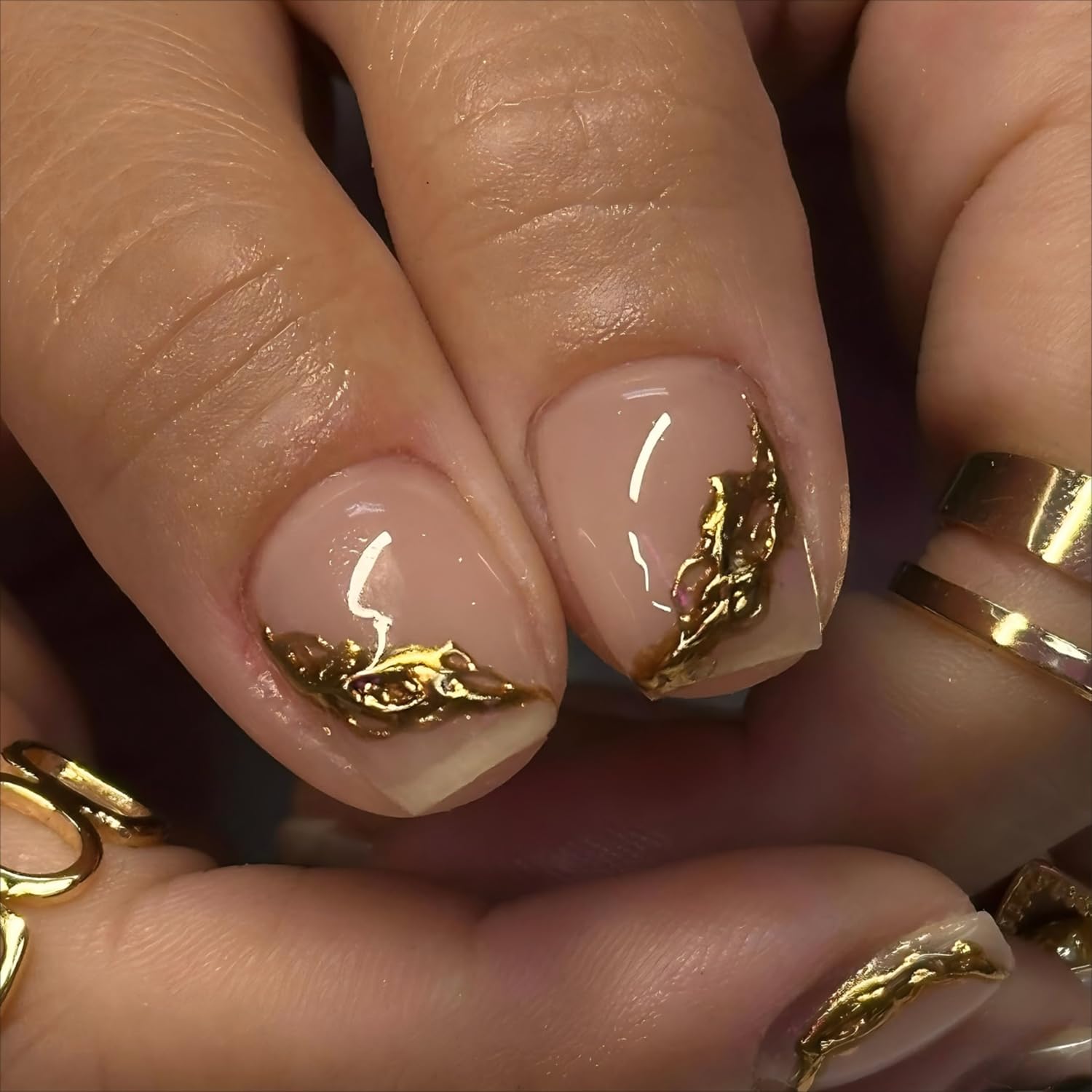WYFHDT diseño 3D floral y leopard en uñas, aspecto elegante y moderno.