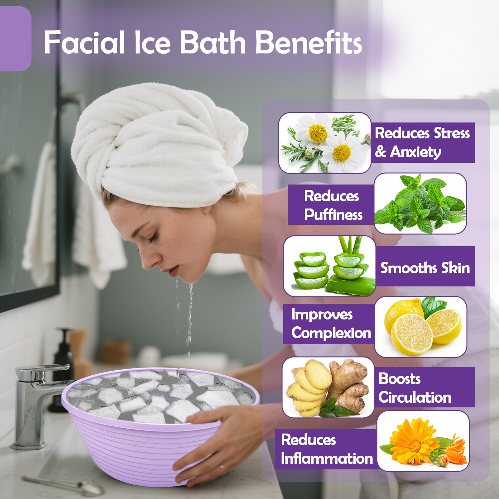 Cuenco facial XANGNIER, tamaño compacto para spa en casa.