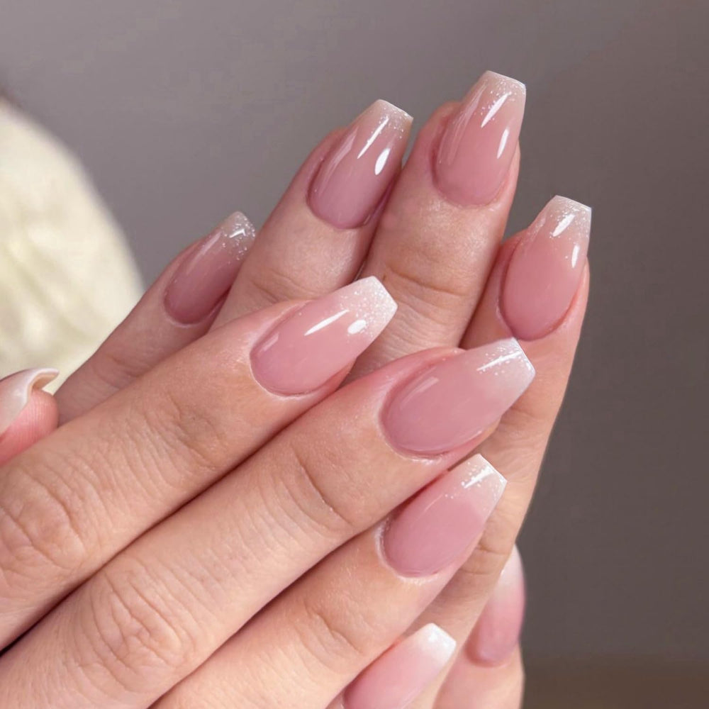 XCREANDO uñas con puntas cuadradas medianas, brillo elegante para diario