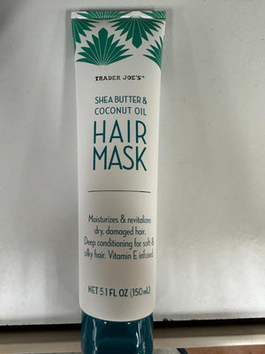xHoob Trader Joe's Shea Butter Hair Mask, botella de 5.1 oz, hidratación para cabello seco.