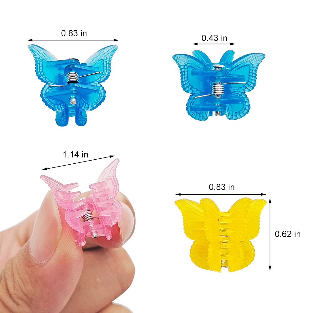 Pinzas mariposa XIEHE para pelo, colores multicolor para peinados rápidos
