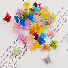 Pinzas mariposa XIEHE para pelo, diseño mini con resorte de metal