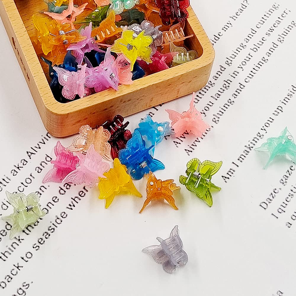 Pinzas mariposa XIEHE para pelo, tamaño pequeño para mechones delicados