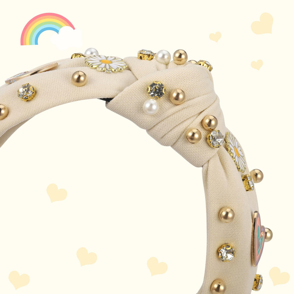 XLSXEXCL diadema para mujer en modelo, perfecto para eventos.