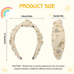 XLSXEXCL diadema con nudo torsionado, detalle elegante para ocasiones.