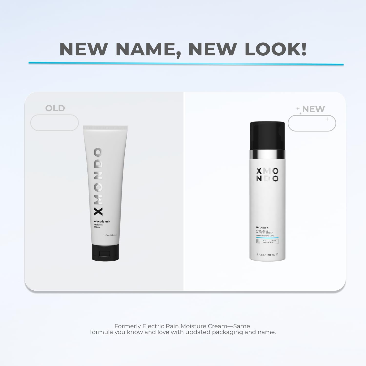 XMONDO Hidrify, detalle de cabello medio a puntas, hidratación que suaviza y reduce el encrespamiento