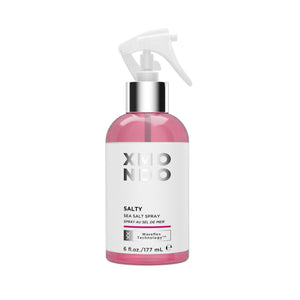 XMONDO atomizador salino para cabello, botella visible para textura natural.