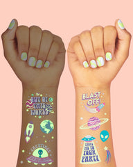 Tatuaje alienígena de xo, Fetti para juego temático de exploradores