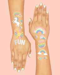 Tatuajes xo, Fetti estrella plateada para decoraciones temporales