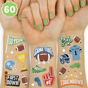 Tatuajes xo Fetti futbol metalizados, 60 diseños para decorar fiestas deportivas